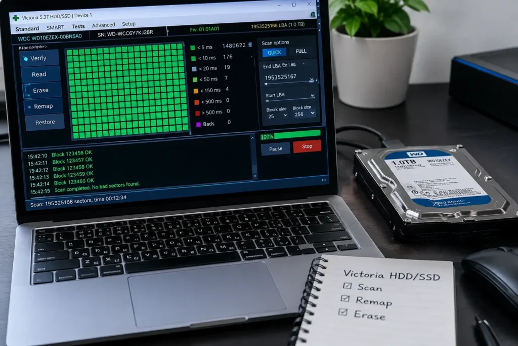 Victoria HDD/SSD for Beginners: Drive Health & SMART Copy